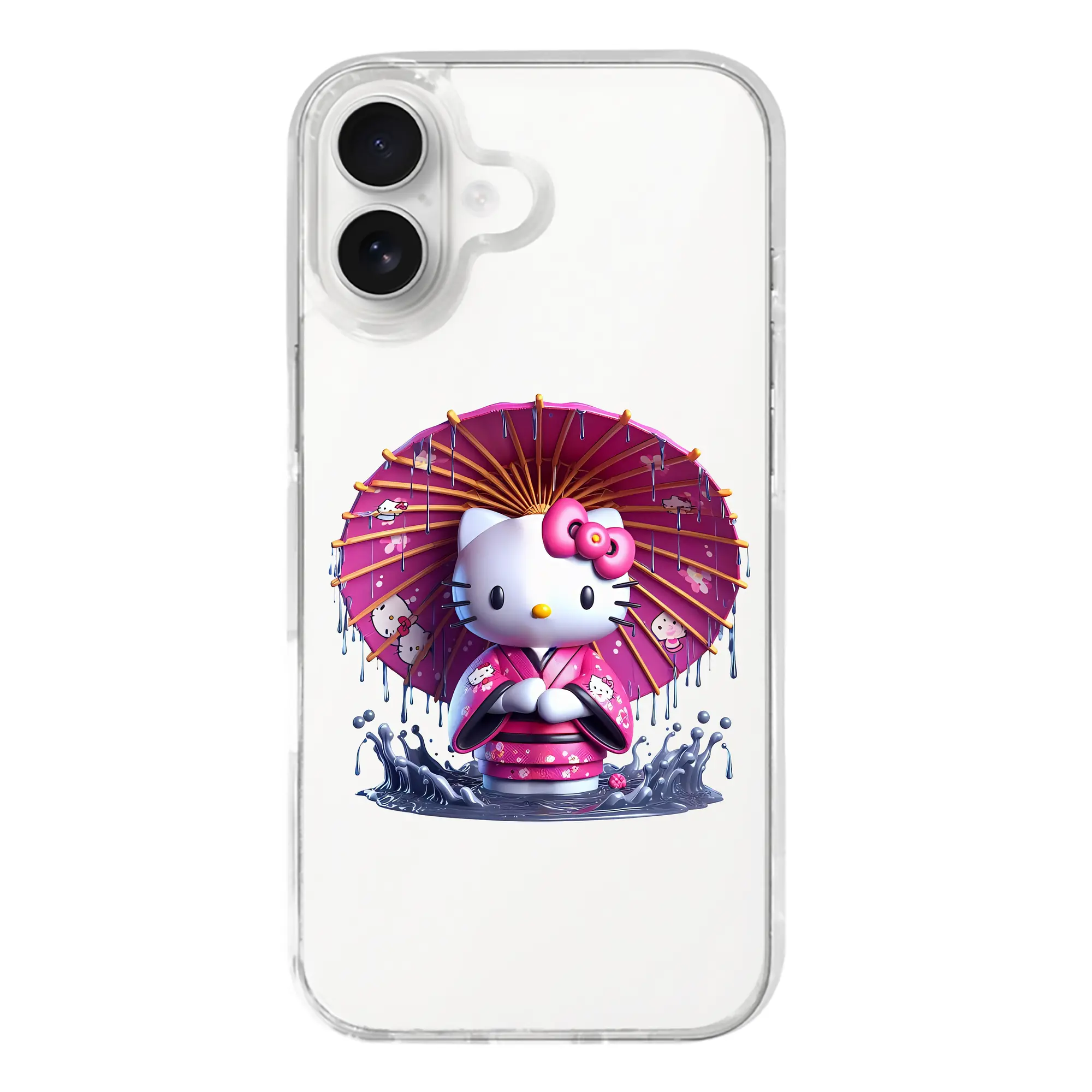 サンリオ グッズ,ハローキティ - iPhone 17シリーズ 透明スマホケース – 薄型・耐衝撃・精密フィット保護カバー